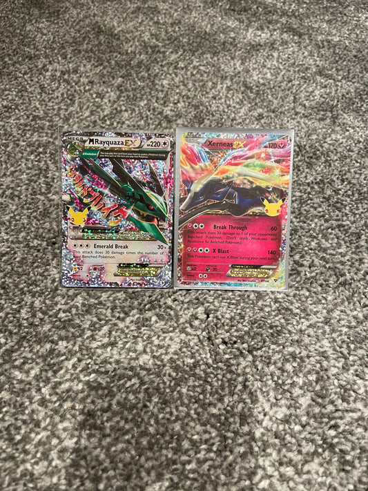 M Rayquaza EX & Xerneas EX celebrations, Mint condition